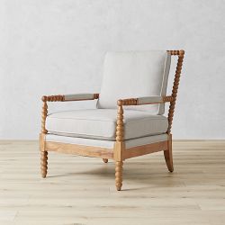 Spindle arm accent online chair