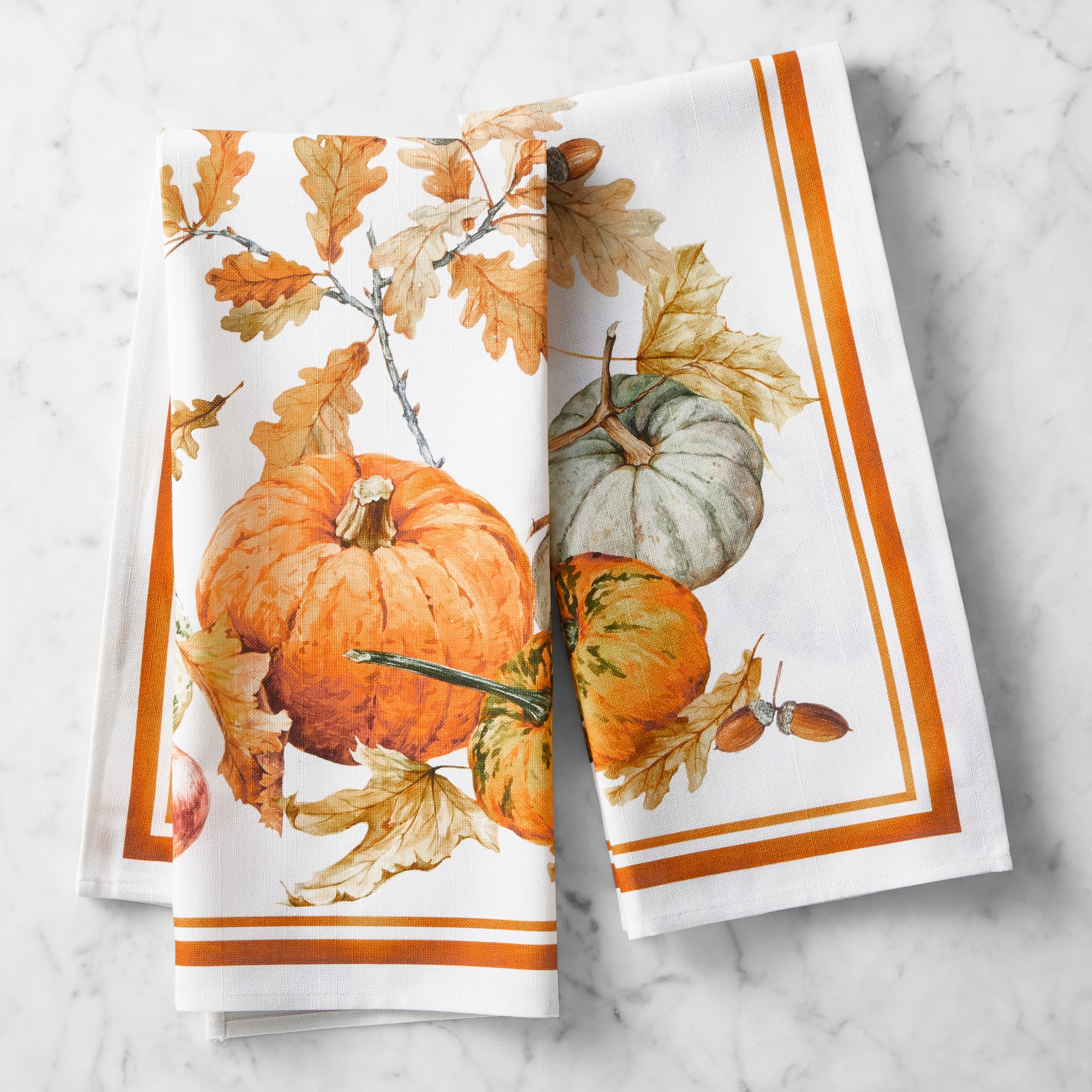Heirloom Pumpkin Towels, Set of 2