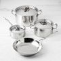 Ruffoni Opus Prima Hammered Stainless Steel 7-Piece Cookware Set