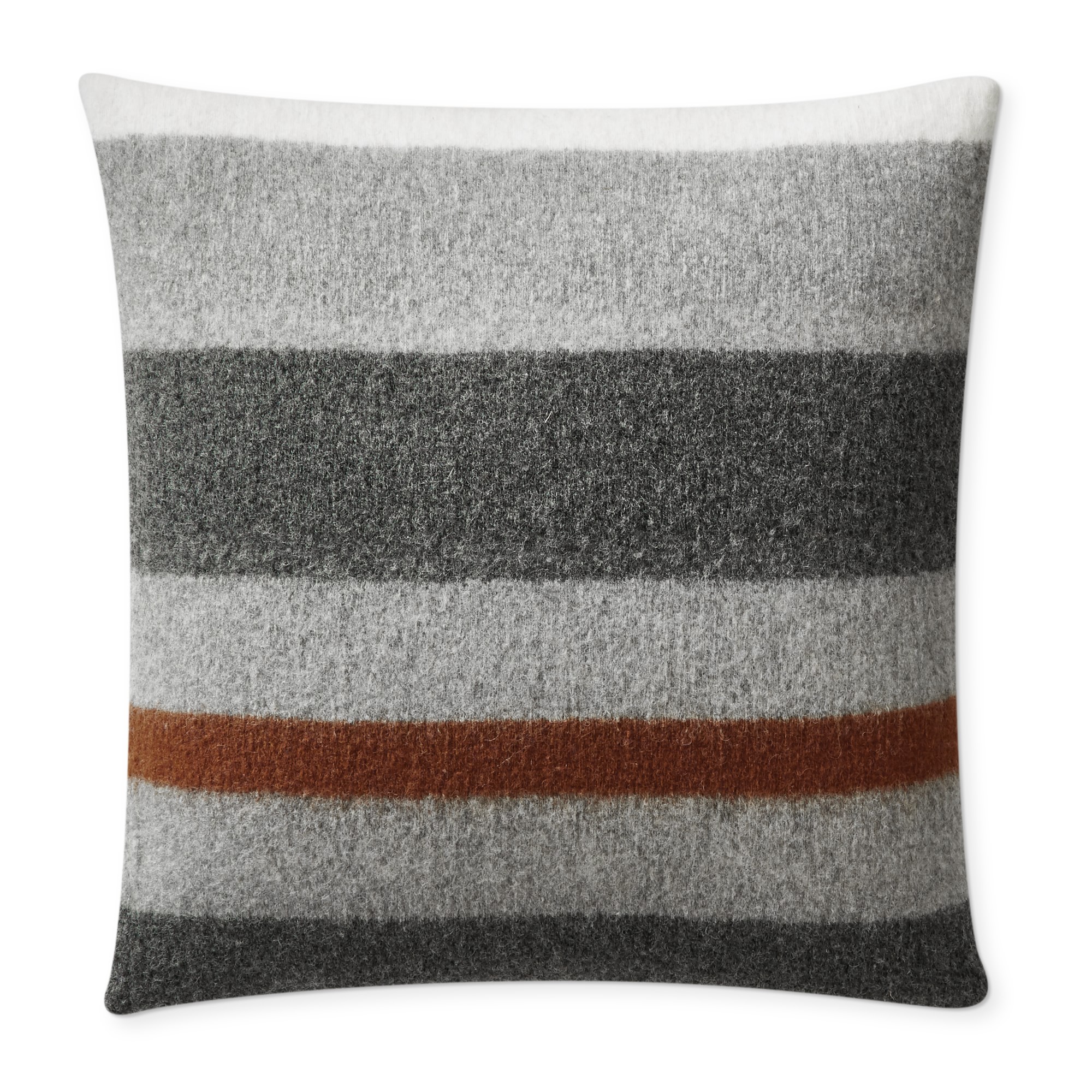 Italian Boiled Wool Stripe Pillow Cover