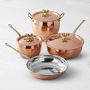 Ruffoni Historia Hammered Copper 7-Piece Cookware Set with Acorn Knobs