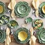 Bordallo Pinheiro Cabbage Dinner Plates, Set of 4