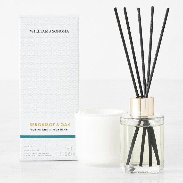 Home Fragrance Gift Set, Bergamot and Oak Williams Sonoma