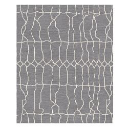 Gray Wool Hand-Knotted Rugs