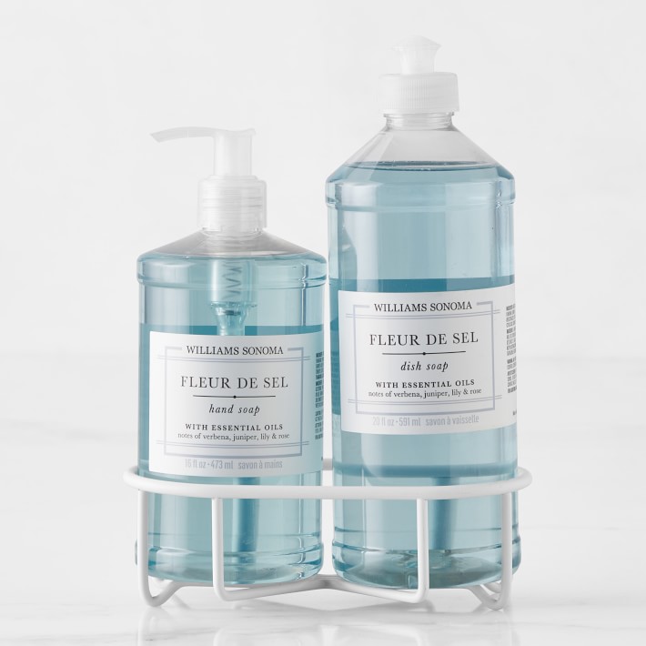 Williams Sonoma Fleur de Sel Hand Soap & Dish Soap 3Piece Kitchen Set