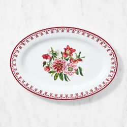 Lot - Williams-Sonoma set of 8 red and white Brasserie dishes