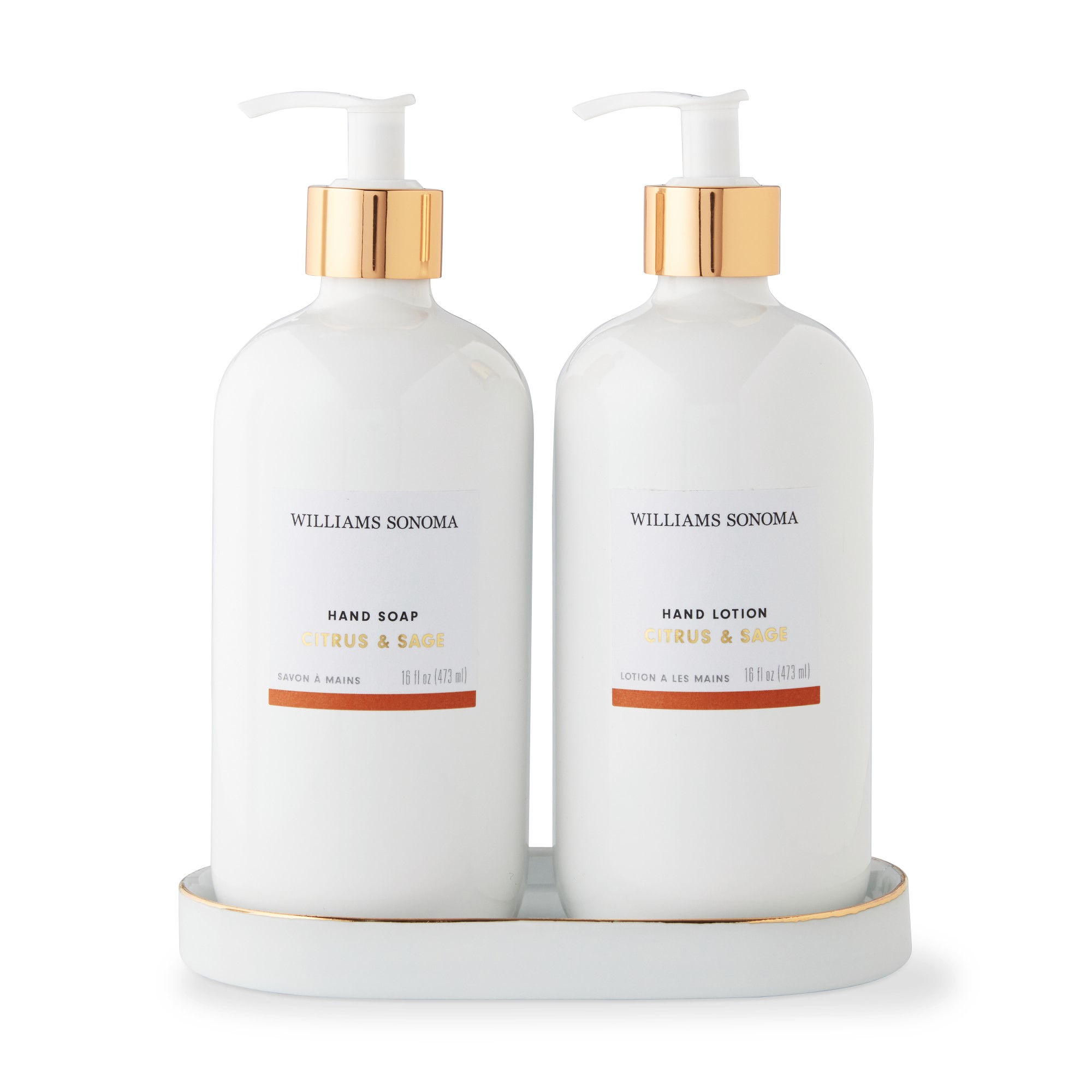 Home Fragrance  Deluxe Hand Soap & Lotion 3-Piece Set, Citrus Sage