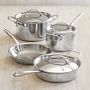 Williams Sonoma Signature Thermo-Clad&#8482; Stainless-Steel 7-Piece Cookware Set