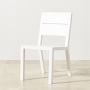 Larnaca Outdoor White Metal Dining Side Chair