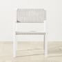 Larnaca Outdoor White Metal x All-Weather Weave Dining Armchair