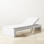 Larnaca Outdoor White Metal Chaise