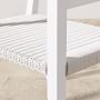 Larnaca Outdoor White Metal x All-Weather Weave Dining Armchair