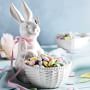 Sculptural Bunny Bowl with Butterfly