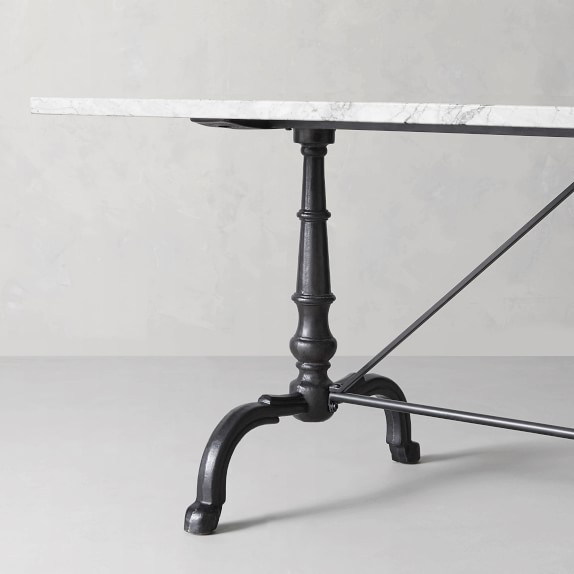La Coupole Rectangular Iron Bistro Table 72
