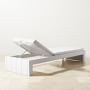 Larnaca Outdoor White Metal Chaise