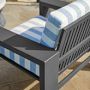 Larnaca Outdoor Slate Grey Metal Club Chair