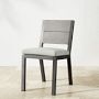 Larnaca Outdoor Slate Grey Metal Dining Side Chair