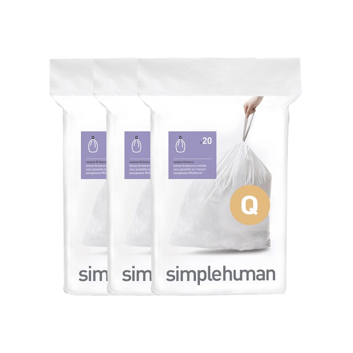 simplehuman™ (Q) Custom Fit Liners, 60pk