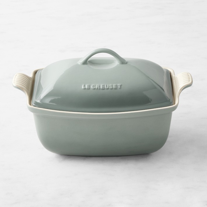 Le Creuset Heritage Stoneware Deep Covered Baker, 4 1/2-Qt. (Sea Salt)