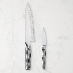 Global Classic 7" Hollow-Ground Chef's Knife & 3" Paring Knife 2-Piece Set