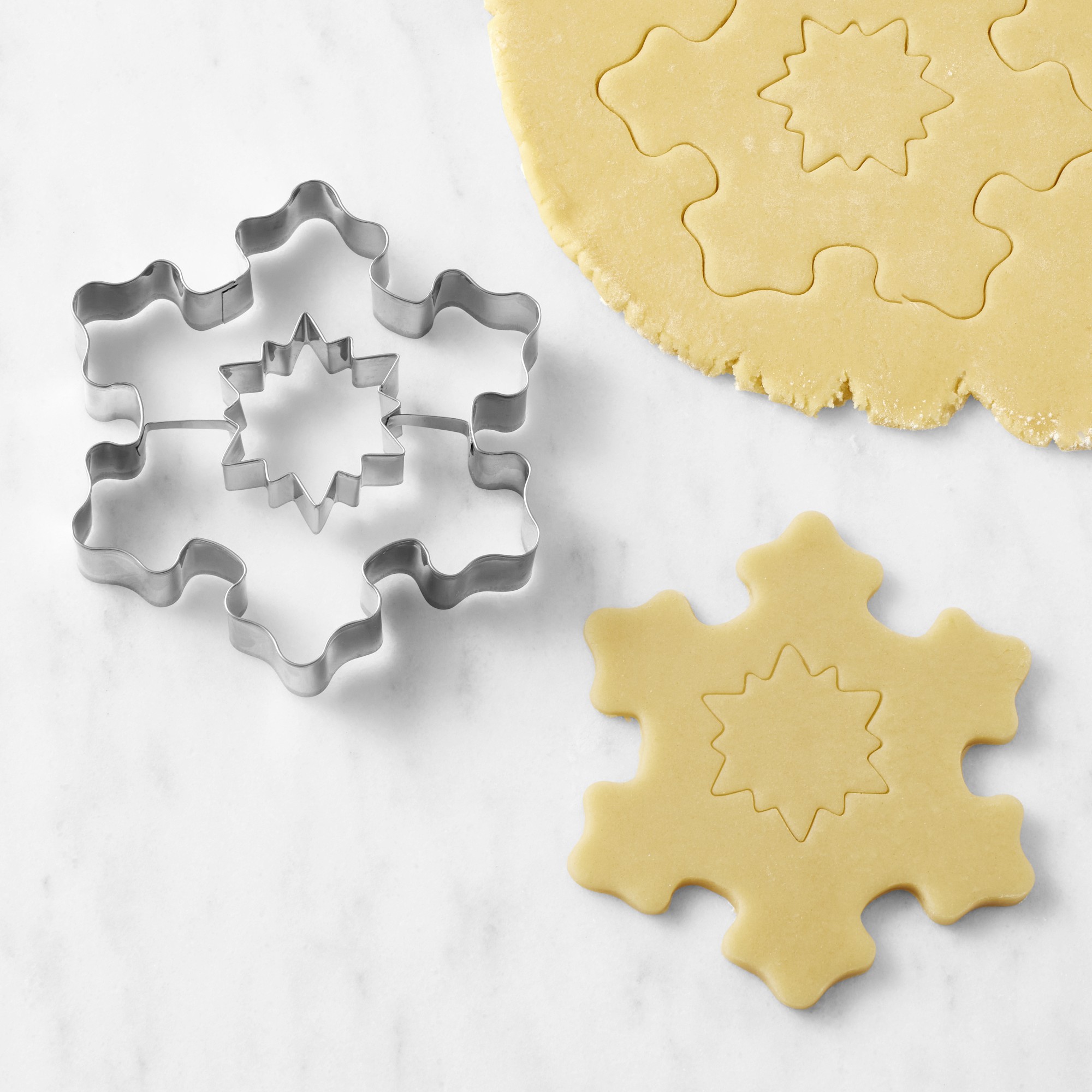 Williams Sonoma Snowflake Stainless Steel Impression Cookie Cutter