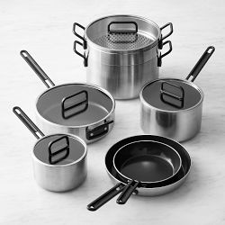 GreenPan™ Stanley Tucci™ Stainless-Steel Ceramic Nonstick 11-Piece Cookware Set