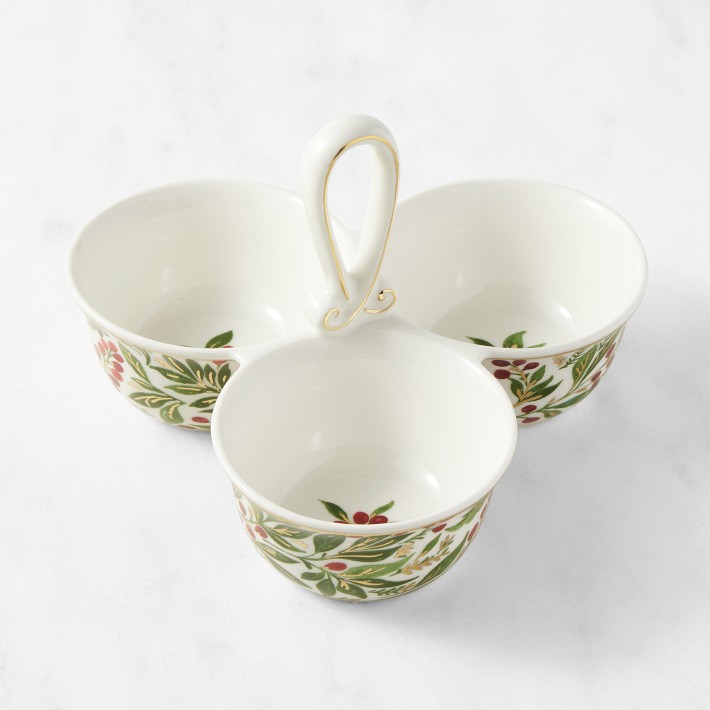 Noel Triple Condiment Dish | Williams Sonoma
