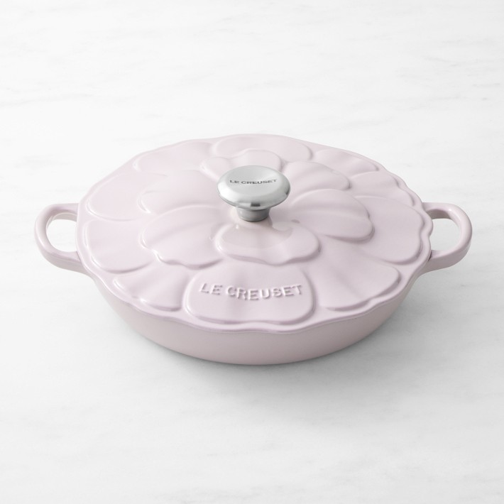 Le Creuset Enameled Cast Iron Petal Braiser, 2 1/4-Qt. - Shallot