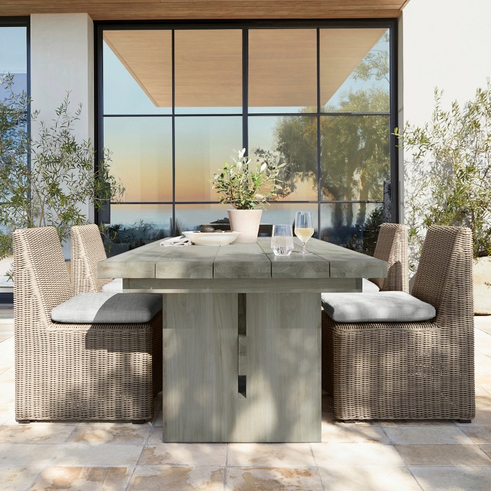San Clemente Outdoor Rectangular Dining Table Williams Sonoma
