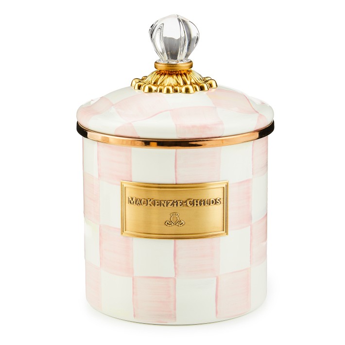 MacKenzie-Childs Rosy Check Canister