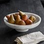 Williams Sonoma Marble Footed Fruit Bowl