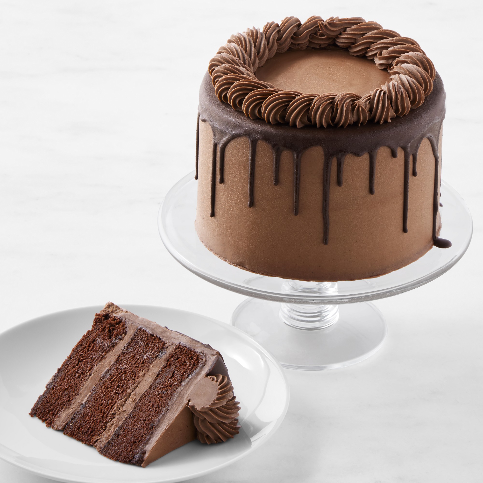 Williams Sonoma Rich Dark Chocolate Three-Layer Cake, Serves 6-8