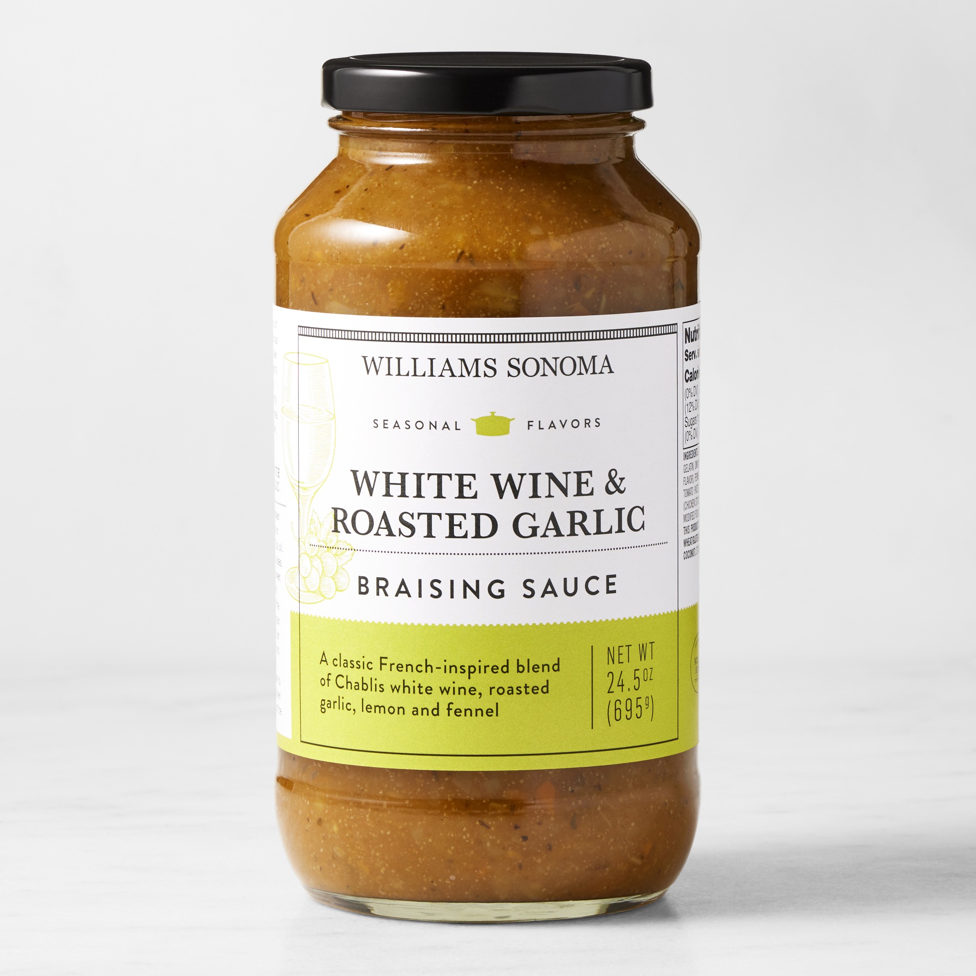Williams Sonoma Braising Sauce, French White Wine & Roasted Garlic