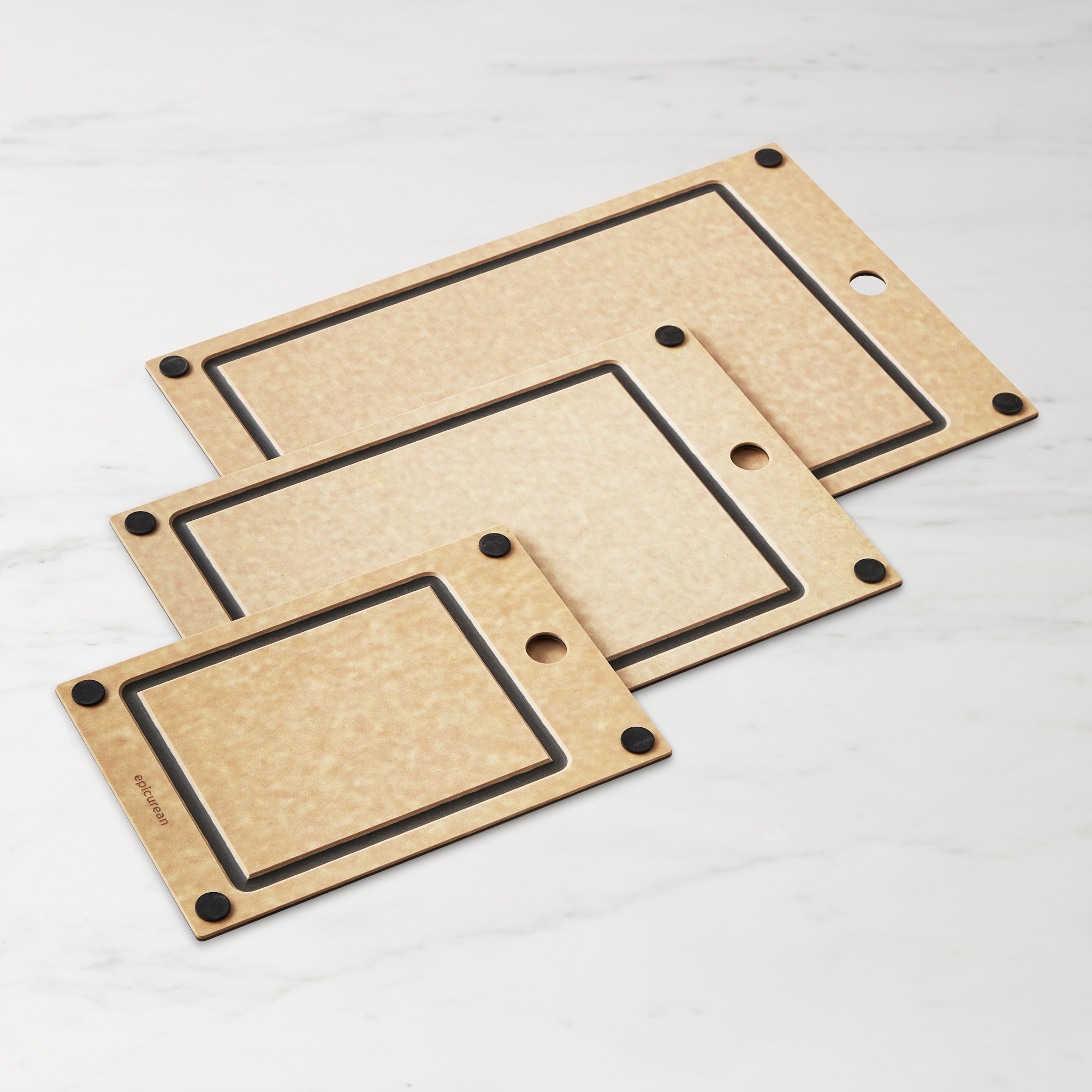 Epicurean 3-Piece Set Boards with Well