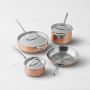 Williams Sonoma Thermoclad Copper 7-Piece Cookware Set