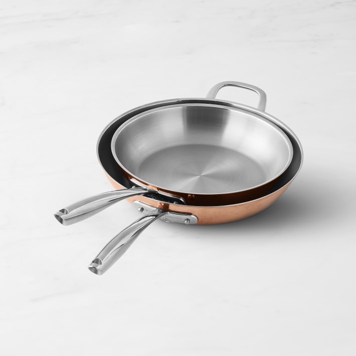 Williams Sonoma Thermo-Clad&#8482; Copper 2-Piece Fry Pan Set