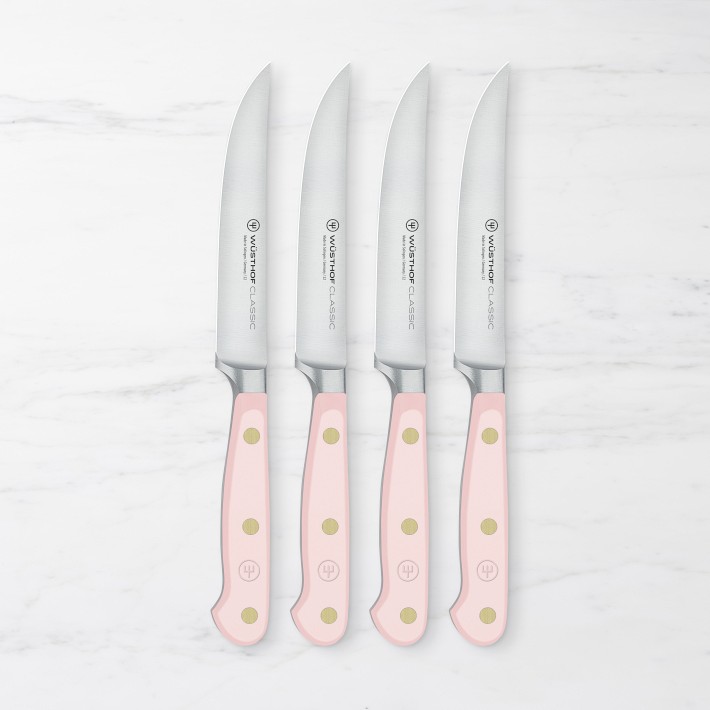 Wüsthof Classic Steak Knives, Set of 4 (Pink Himalayan Salt)