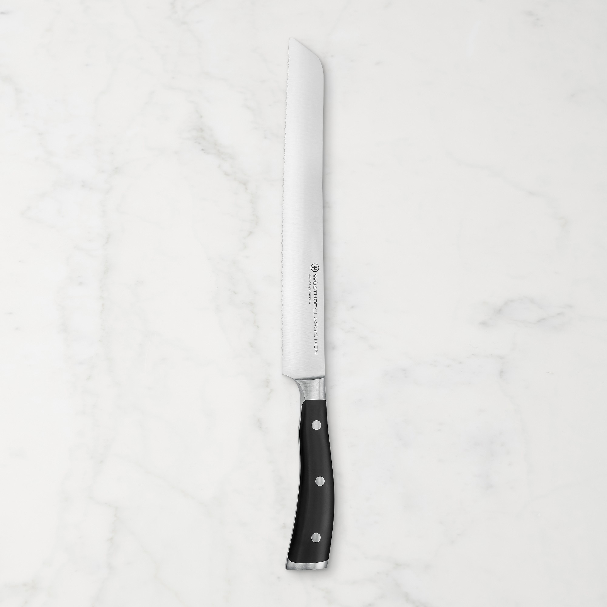 Wüsthof Classic Ikon Double-Serrated Bread Knife, 9"
