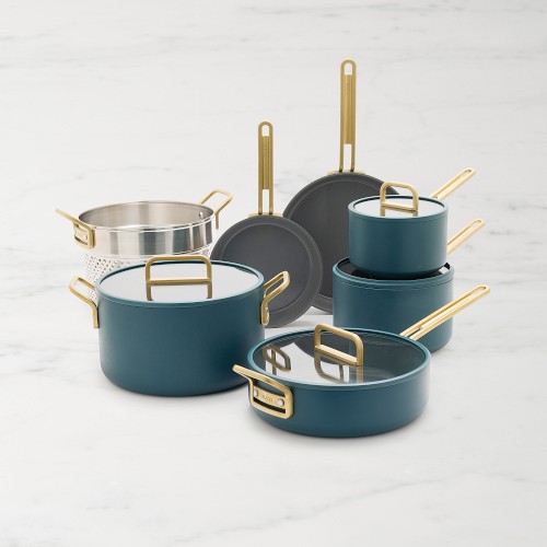 GreenPan™ Stanley Tucci™ Ceramic Nonstick 11-Piece Cookware Set, Venetian Teal