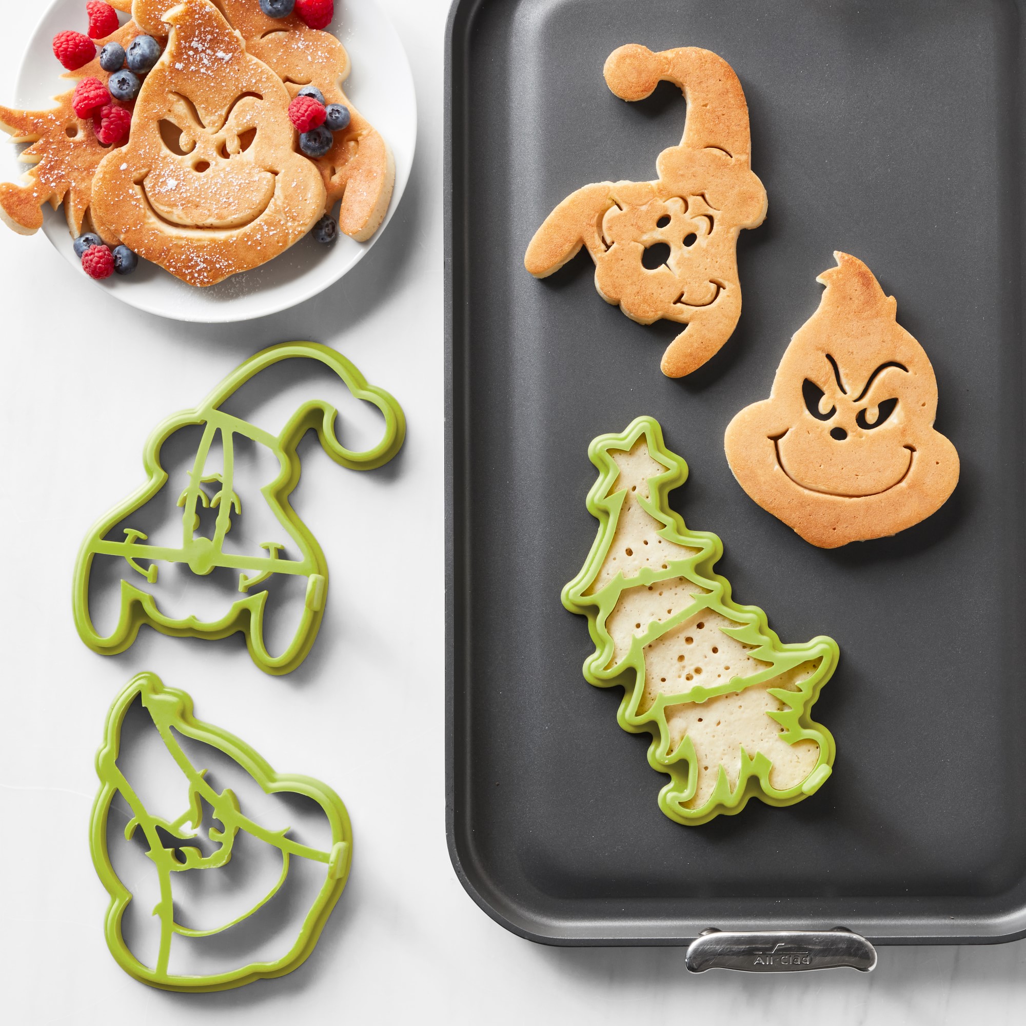 Williams Sonoma x The Grinch™ Pancake Molds, Set of 3