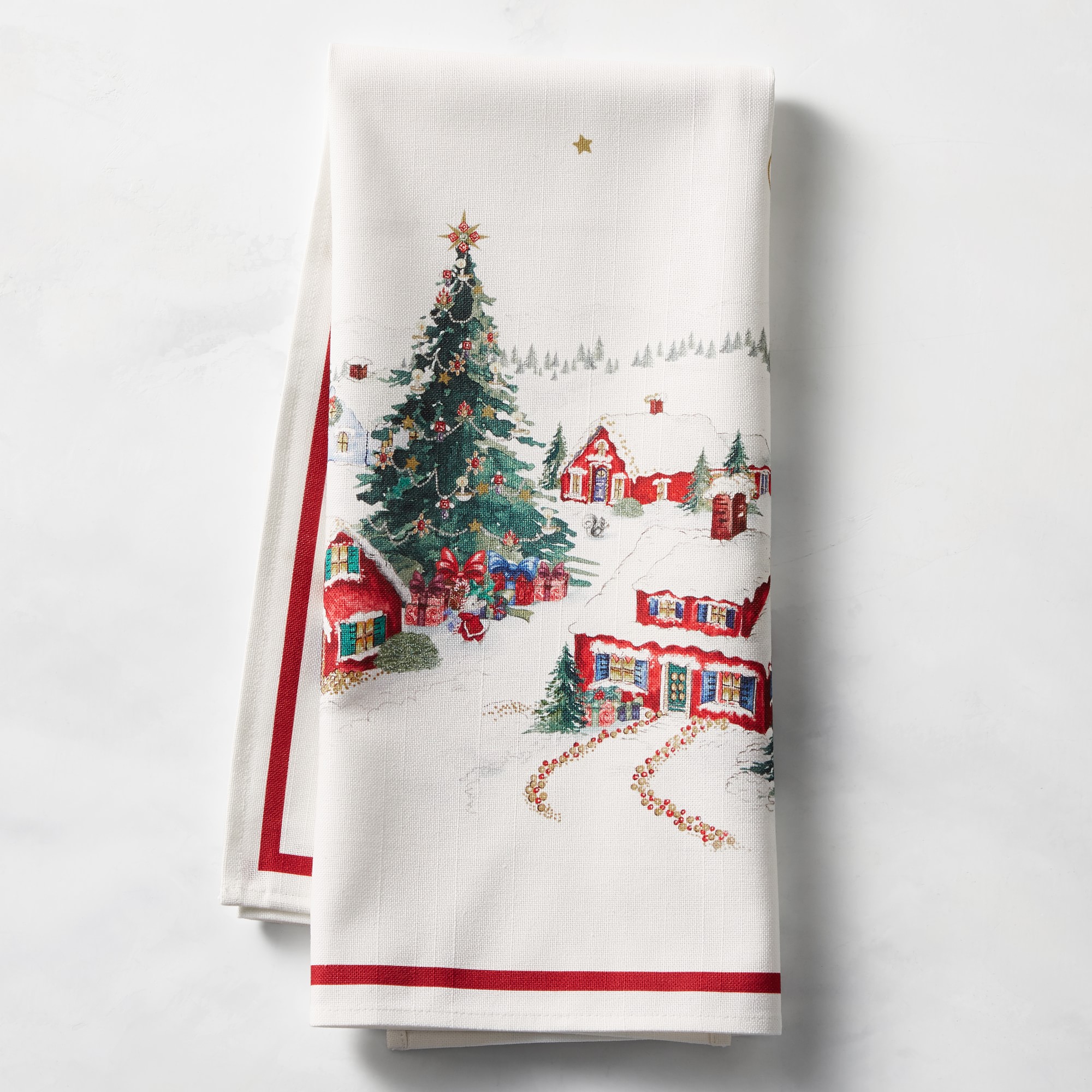 'Twas the Night Before Christmas Village Towel