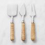 Light Woven Cheese Knives, Set of 3