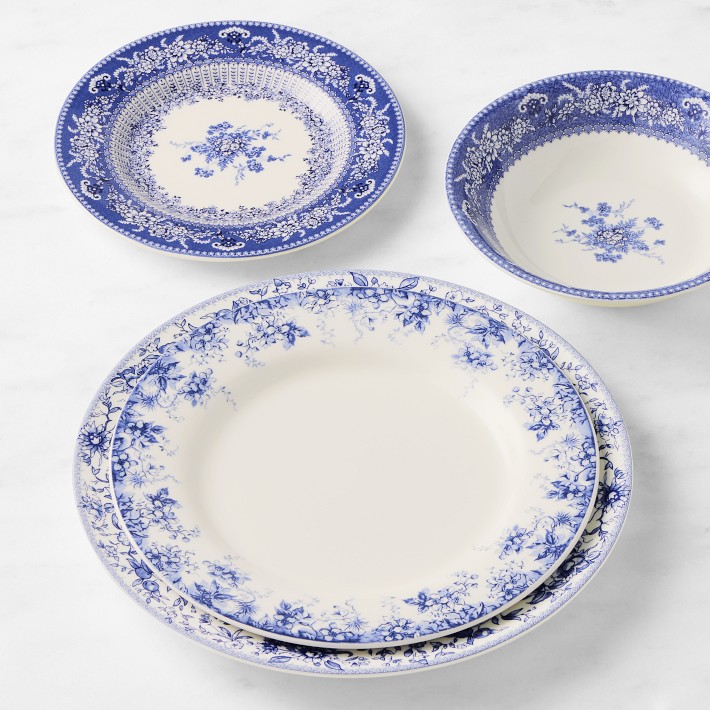 English Floral 16-Piece Dinnerware Set