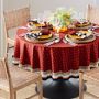 Sicily Red Round Tablecloth