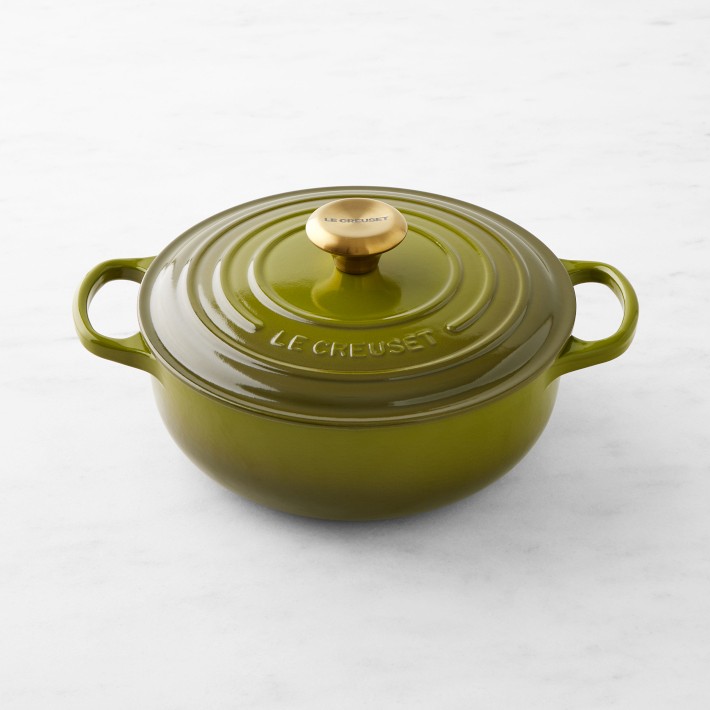 Le Creuset Signature Enameled Cast Iron Sauteuse Pan, 3 1/2-Qt., Olive