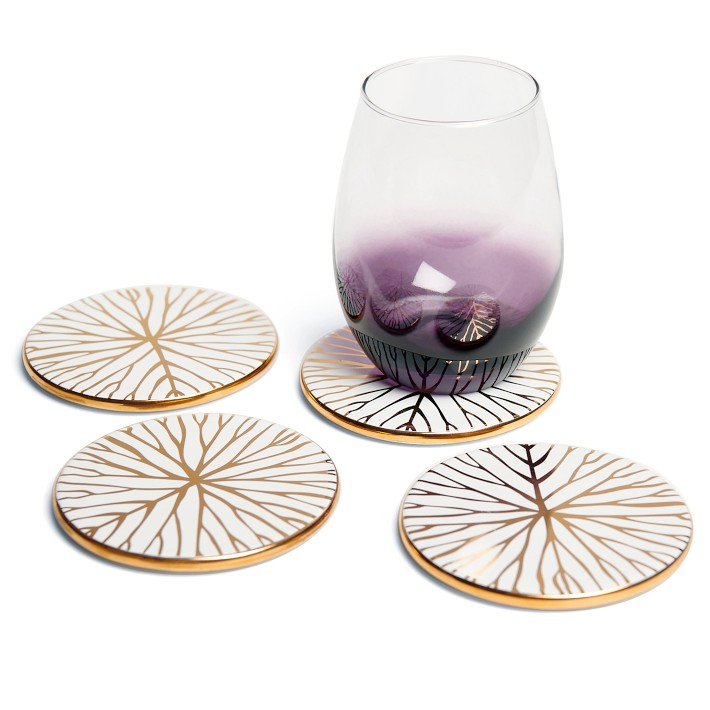 ANNA New York Talianna Lily Pad Coasters, Set of 4 Williams Sonoma