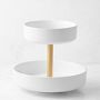 Hold Everything Two-Tier Ceramic Fruit Bowl