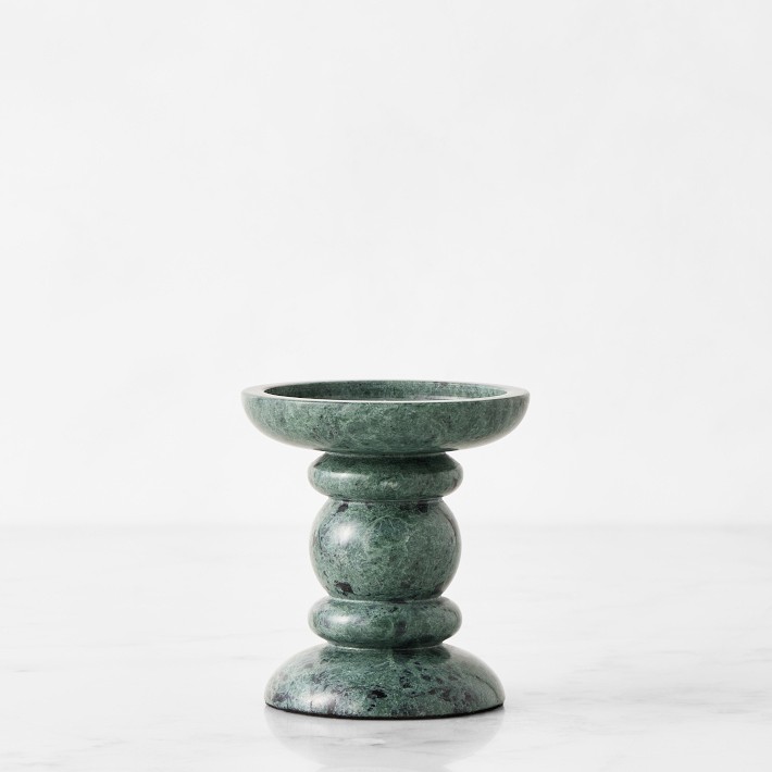 Green Marble Pillar Holder Williams Sonoma