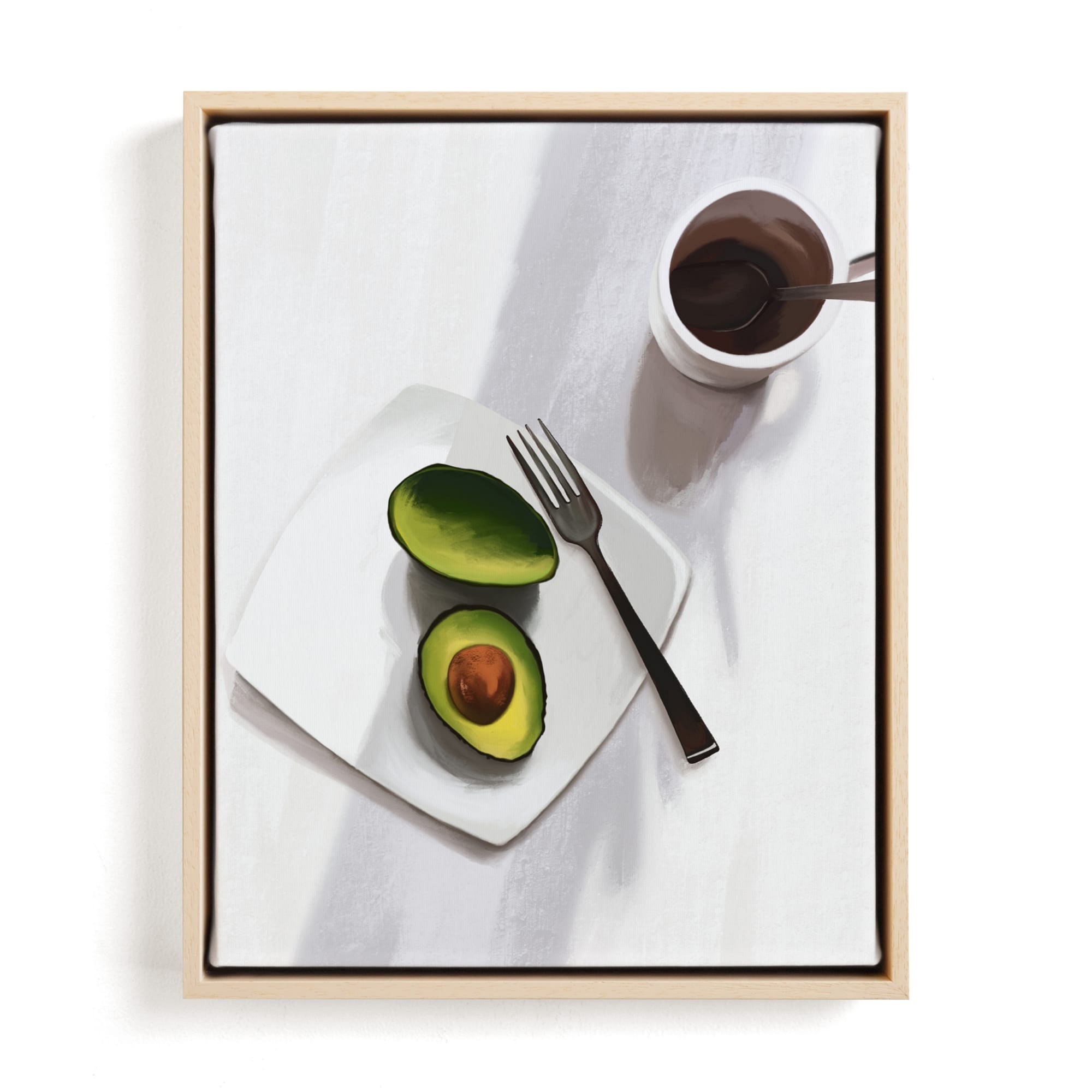 Flatlay Avocado Limited Edition Kitchen Art by Minted