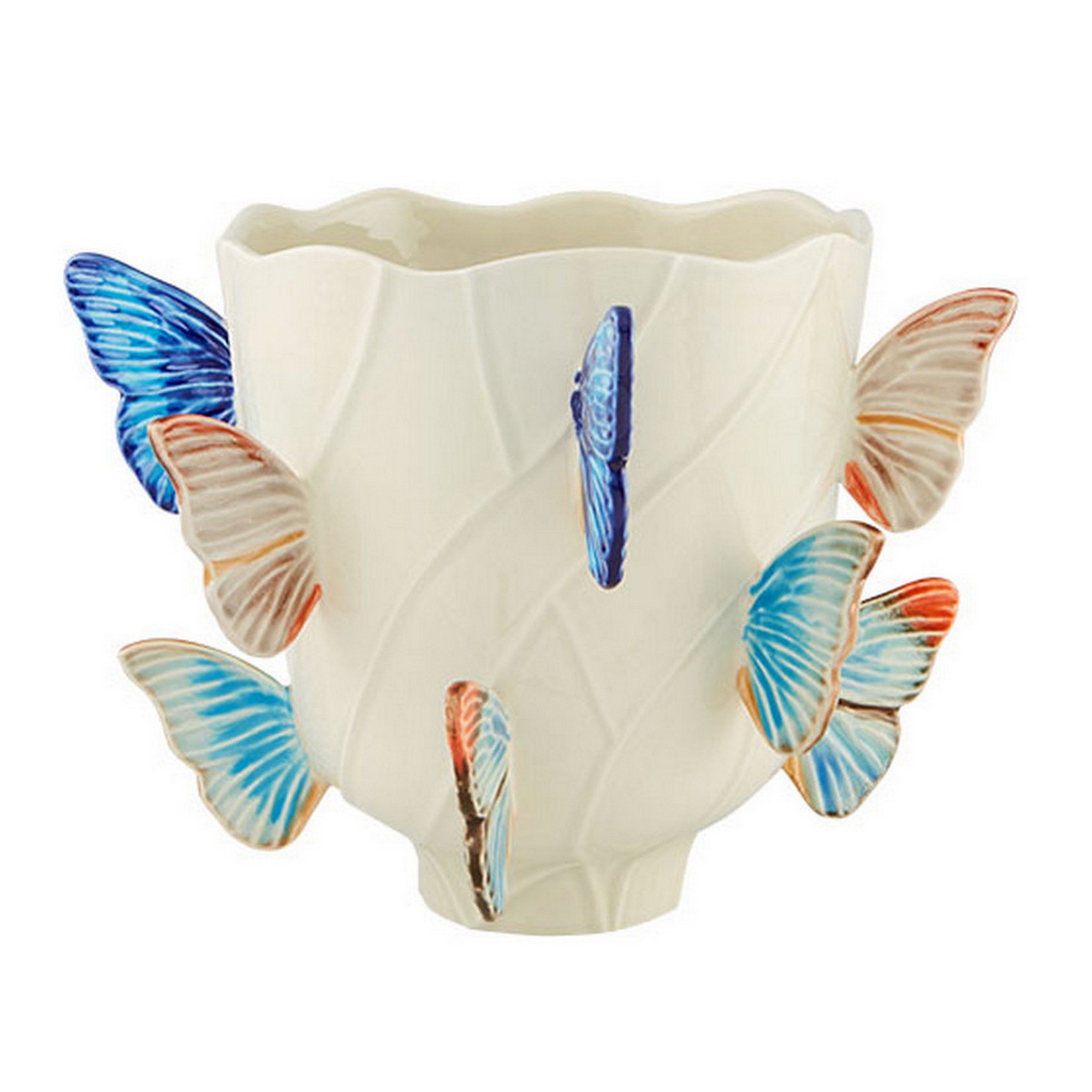 Bordallo Pinheiro Cloudy Butterflies Vase By Claudia Schiffer